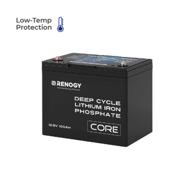 RENOGY CORE 12V 100Ah Deep Cycle Lithium Iron Phosphate Battery