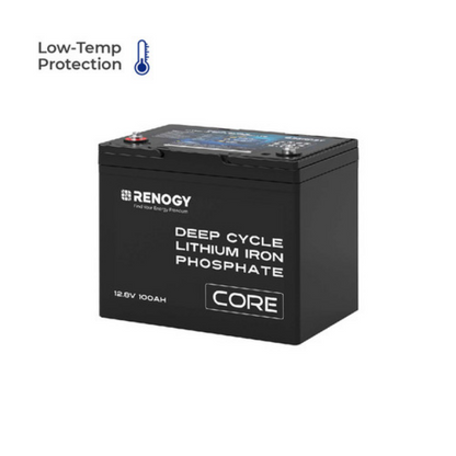 RENOGY CORE 12V 100Ah Deep Cycle Lithium Iron Phosphate Battery